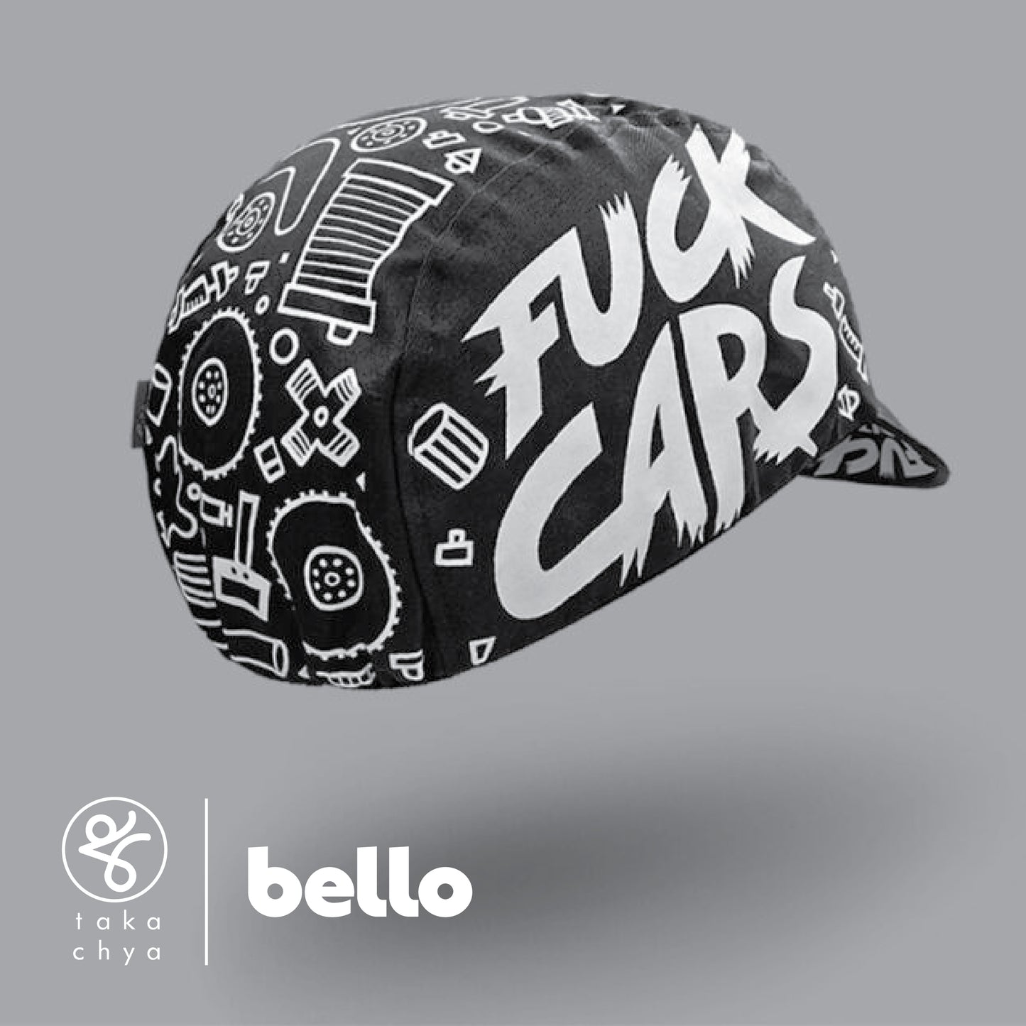 F*ck Cars Ride Bikes Vol.3 Bello Cycling Cap - Black
