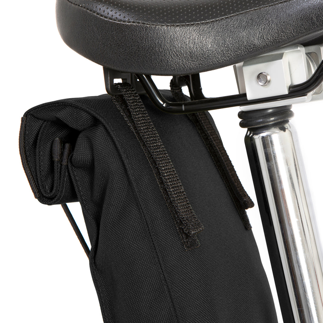 Restrap City Saddle Bag Large Black [Folding Bikes Compatible]