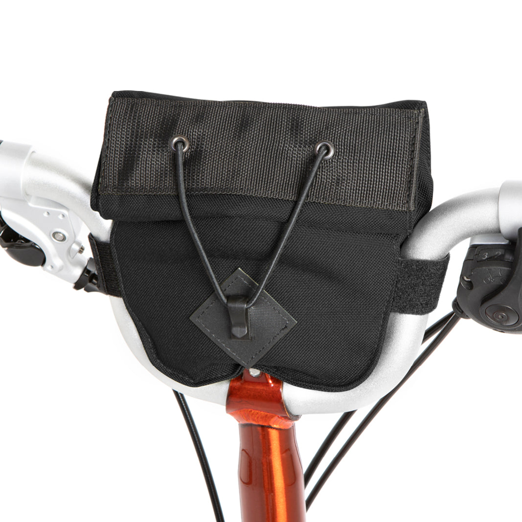 Restrap City Bar Bag Black [Folding Bikes Compatible]