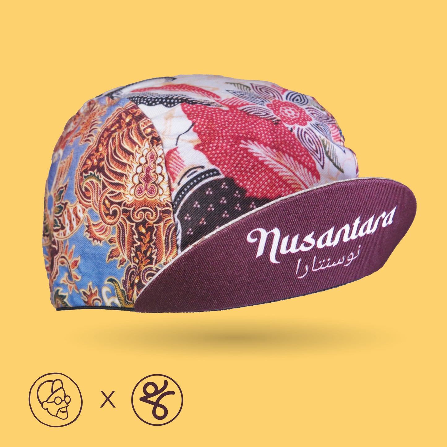 Faizalcaricatures x TKC Batik Cycling Cap No.1