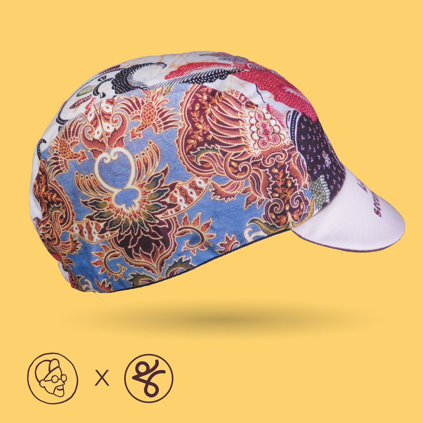 Faizalcaricatures x TKC Batik Cycling Cap No.1