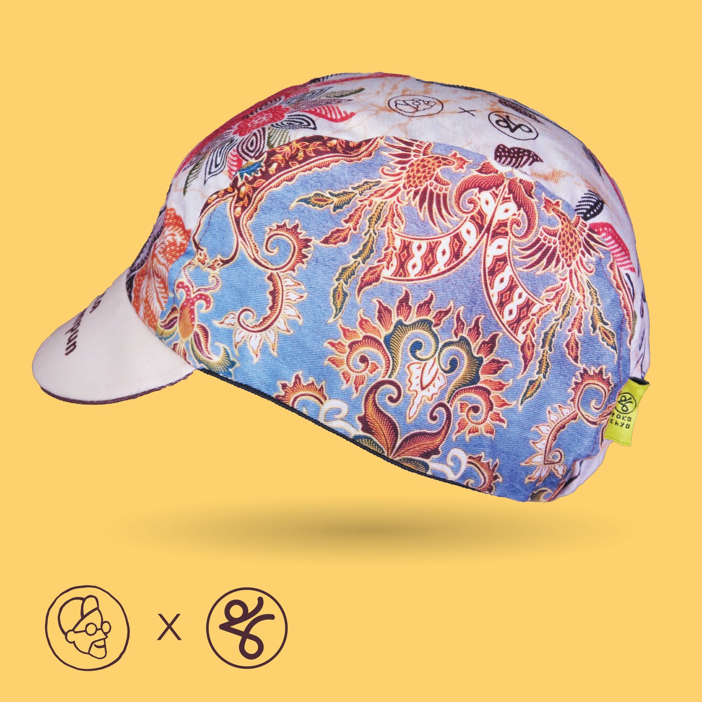 Faizalcaricatures x TKC Batik Cycling Cap No.1
