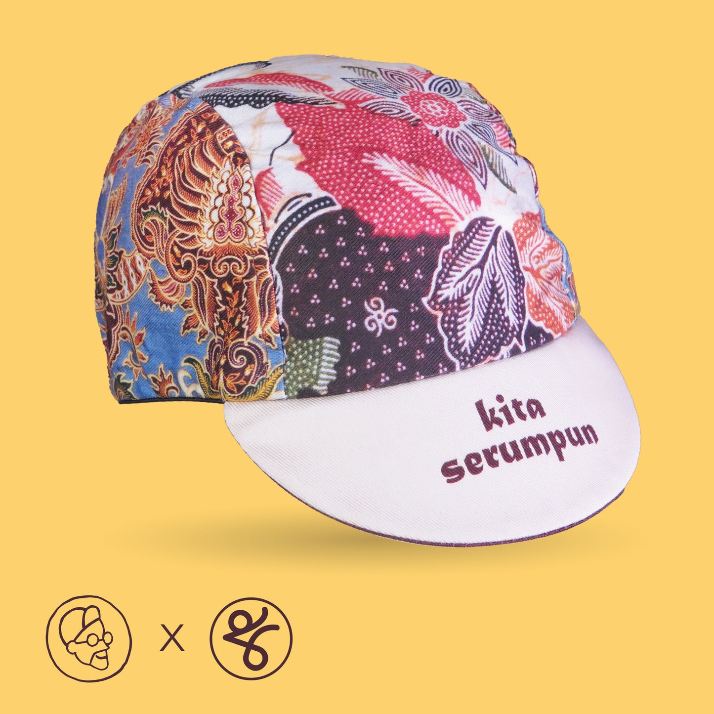 Faizalcaricatures x TKC Batik Cycling Cap No.1