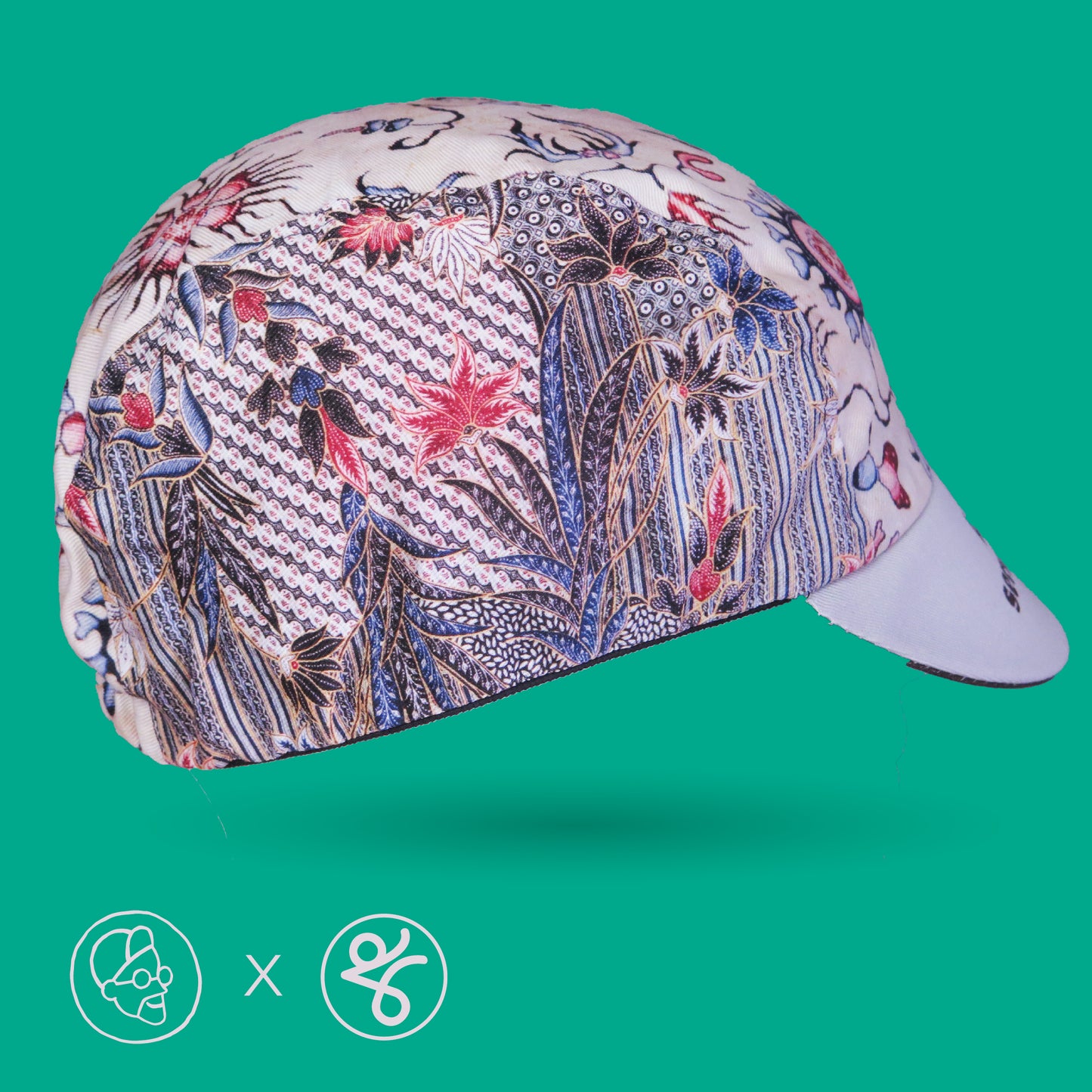 Faizalcaricatures x TKC Batik Cycling Cap No.2