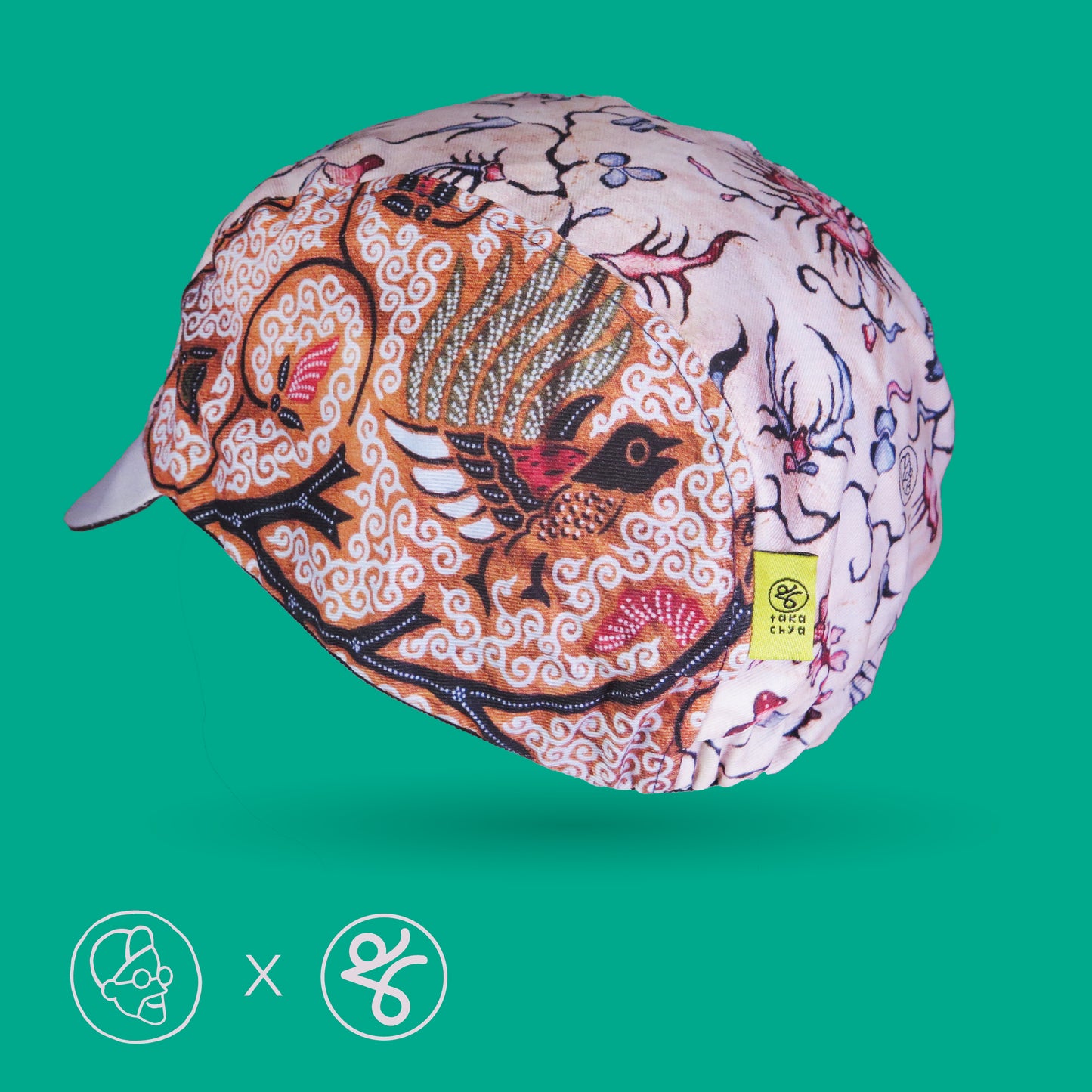 Faizalcaricatures x TKC Batik Cycling Cap No.2