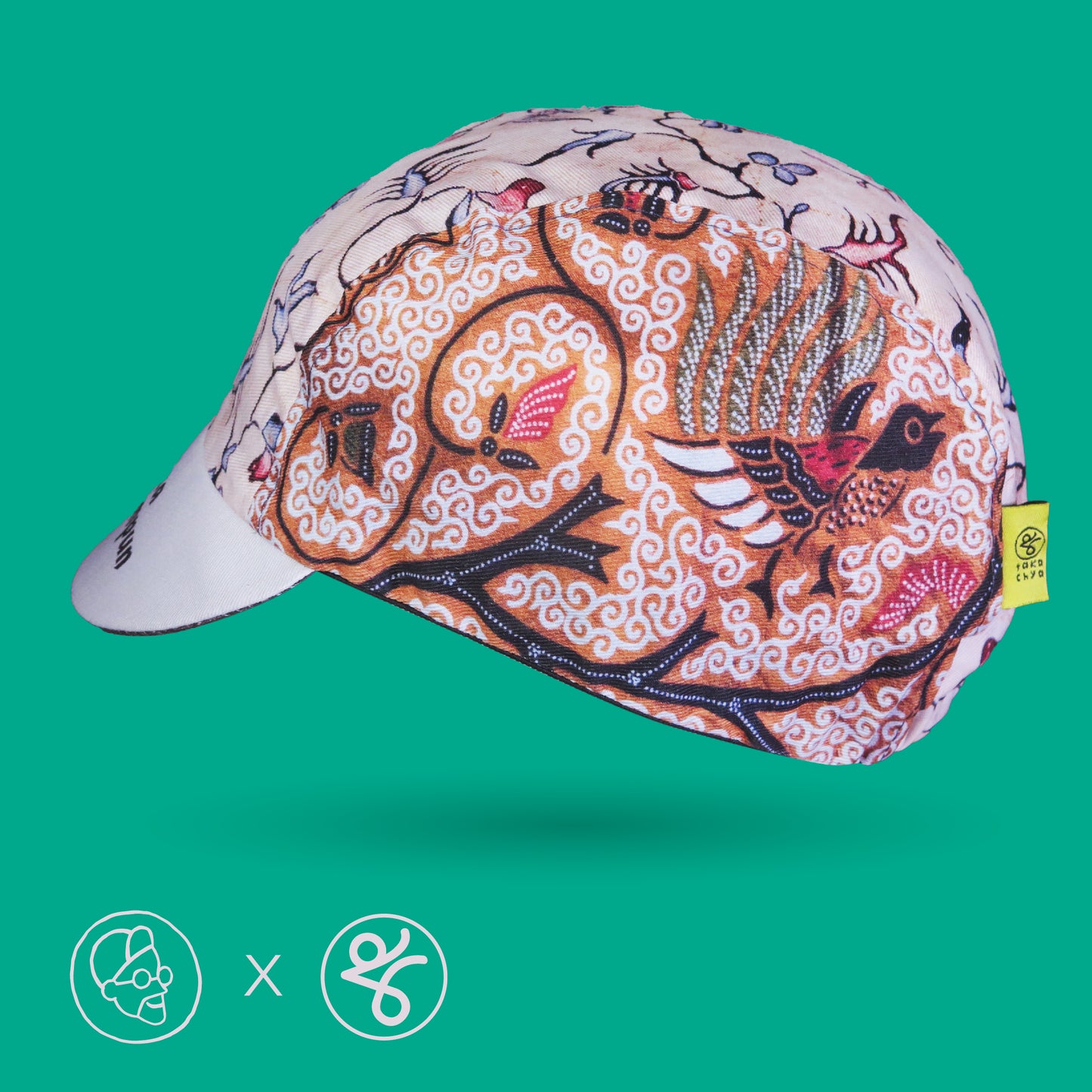 Faizalcaricatures x TKC Batik Cycling Cap No.2