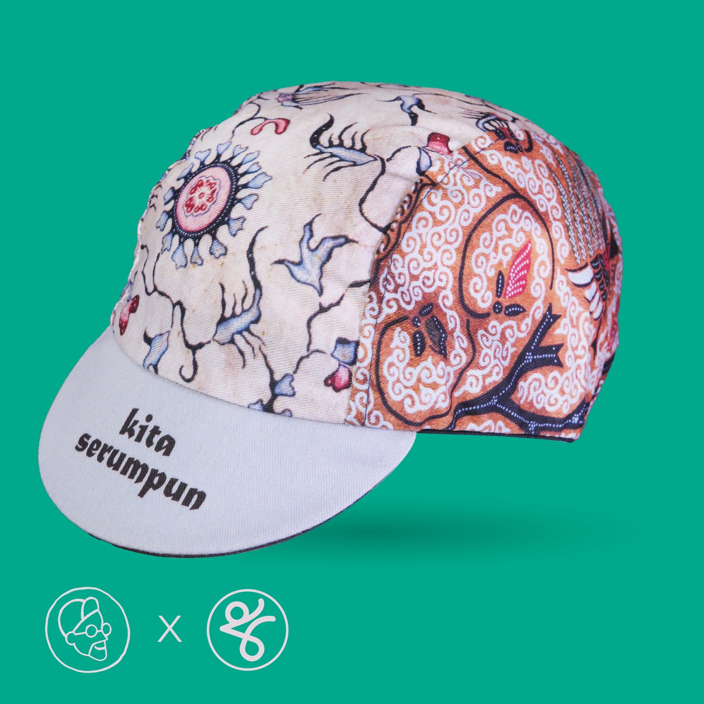 Faizalcaricatures x TKC Batik Cycling Cap No.2