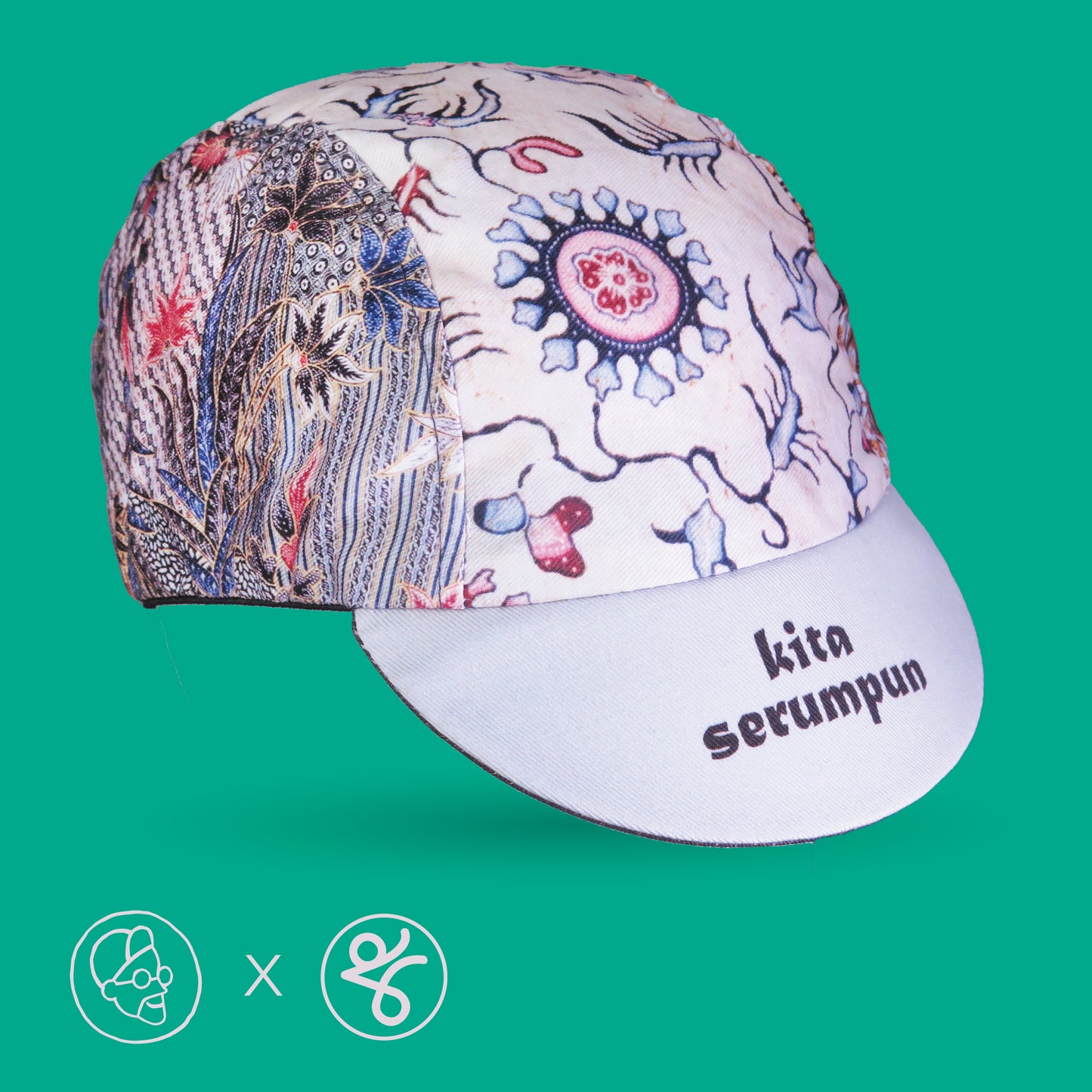 Faizalcaricatures x TKC Batik Cycling Cap No.2