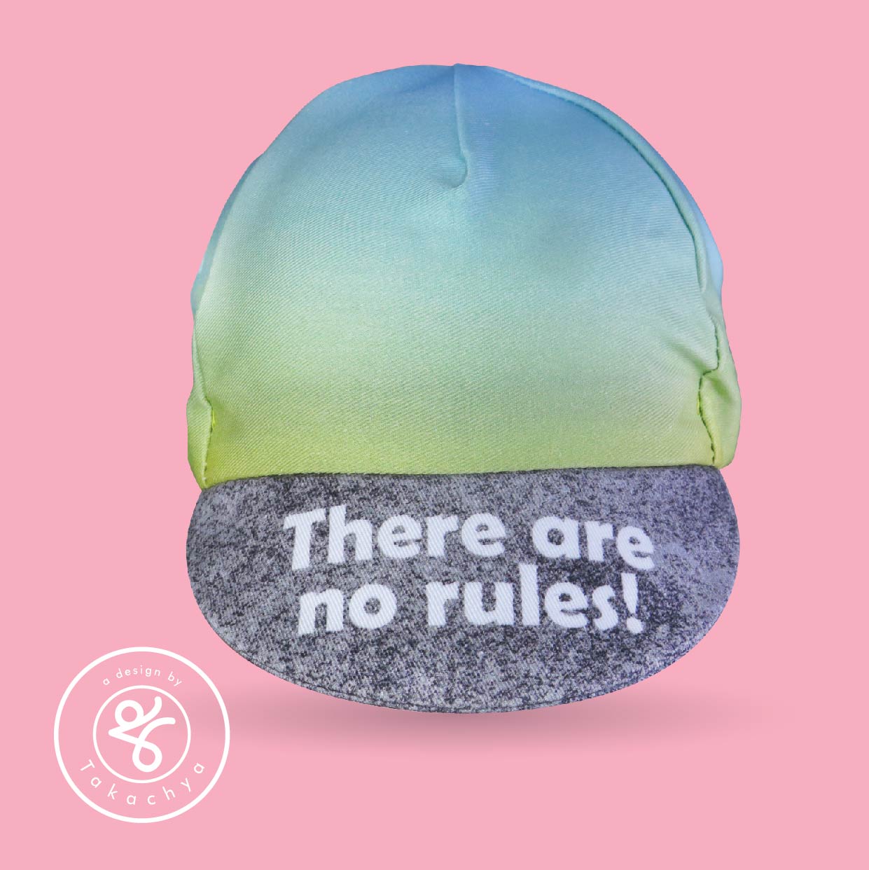 Googly Eyes Sky Blue - A Design by Takachya Cycling Cap