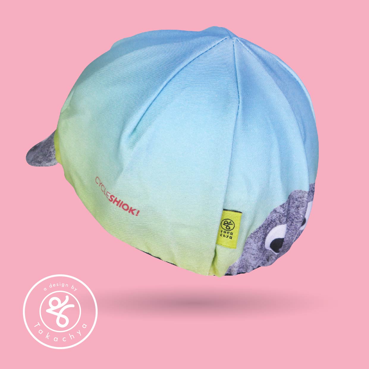Googly Eyes Sky Blue - A Design by Takachya Cycling Cap