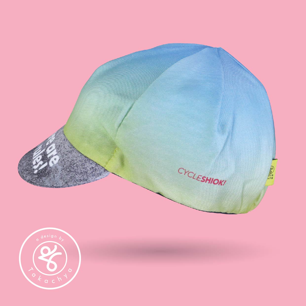 Googly Eyes Sky Blue - A Design by Takachya Cycling Cap