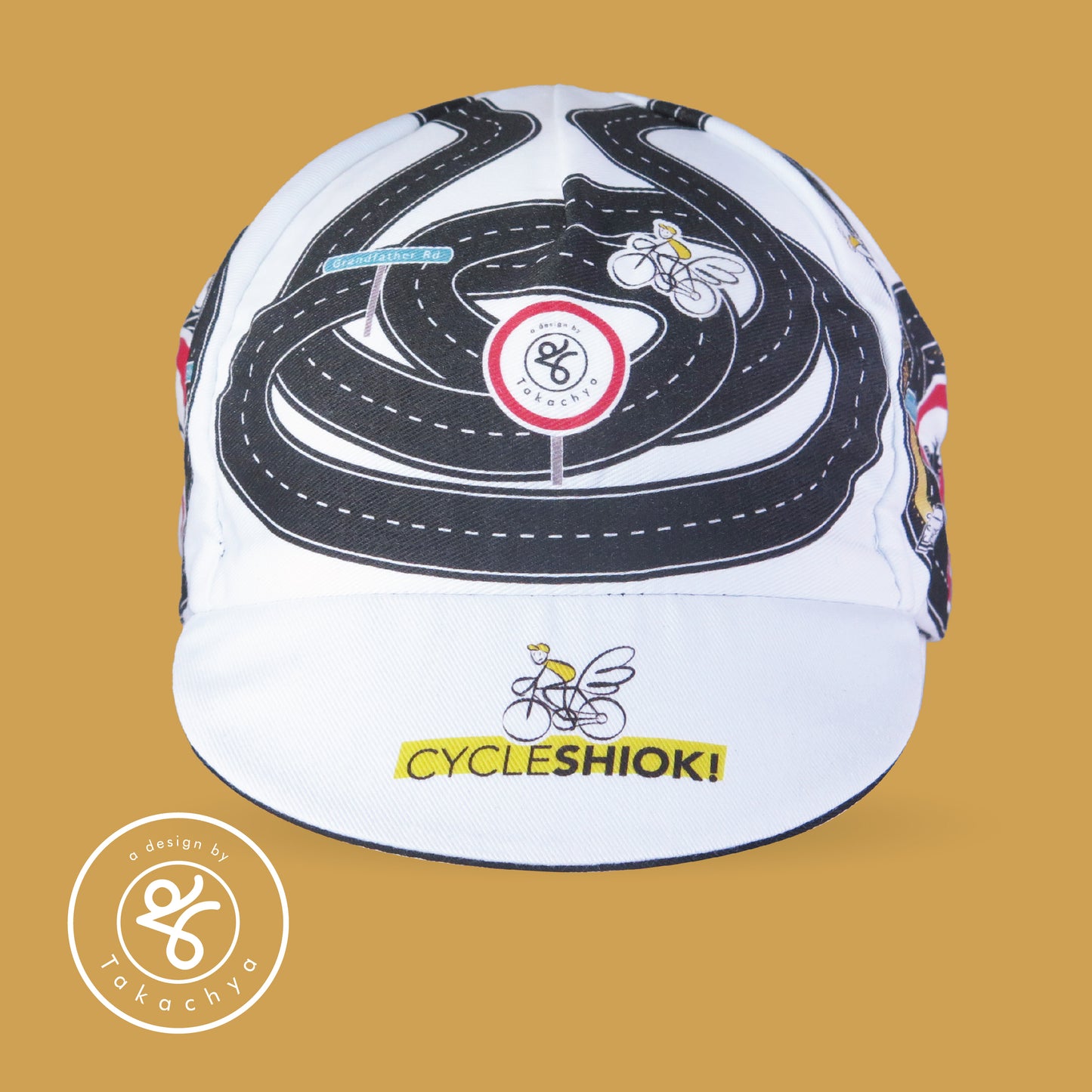 Not Your Grandfather Rd - A Design by Takachya Cycling Cap