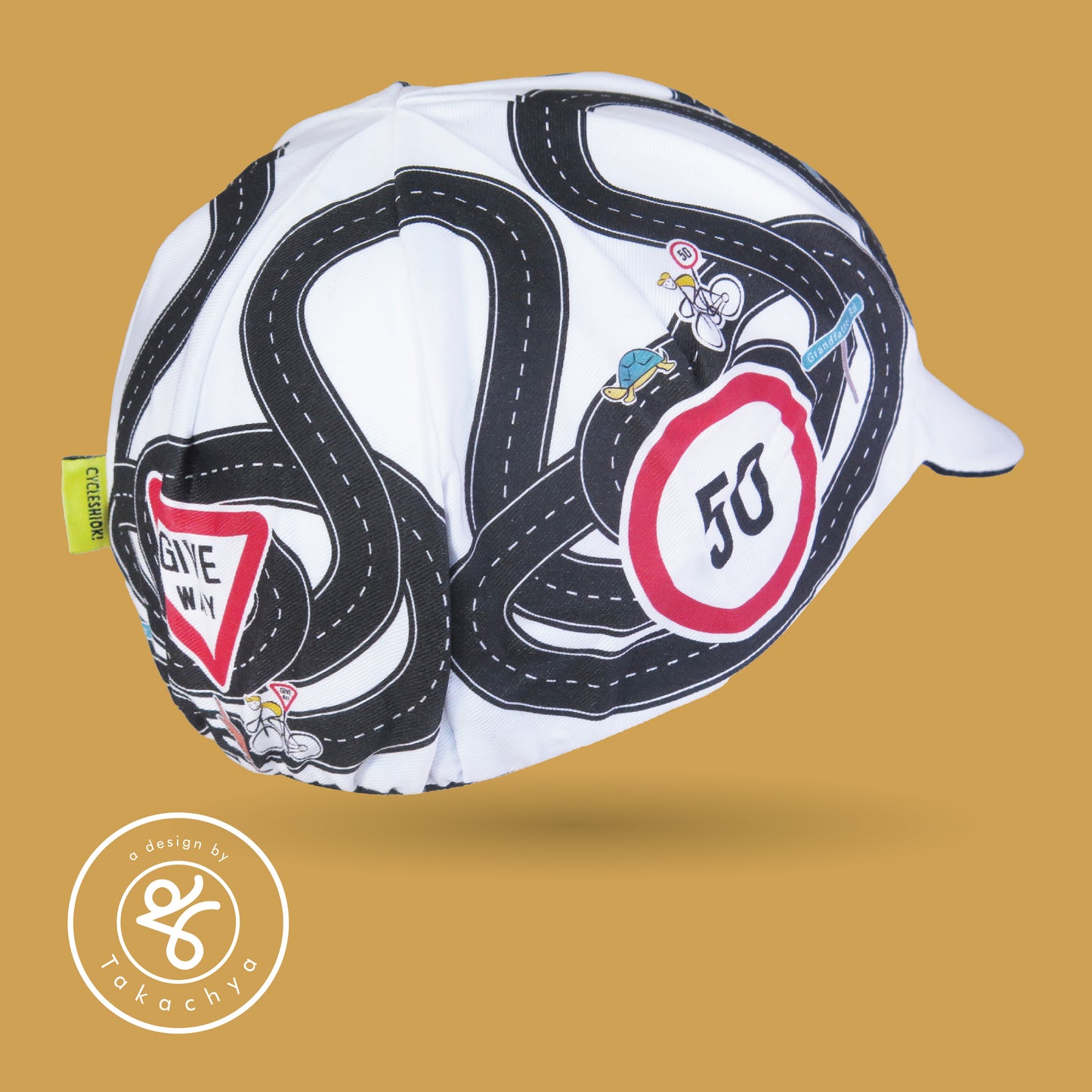 Not Your Grandfather Rd - A Design by Takachya Cycling Cap