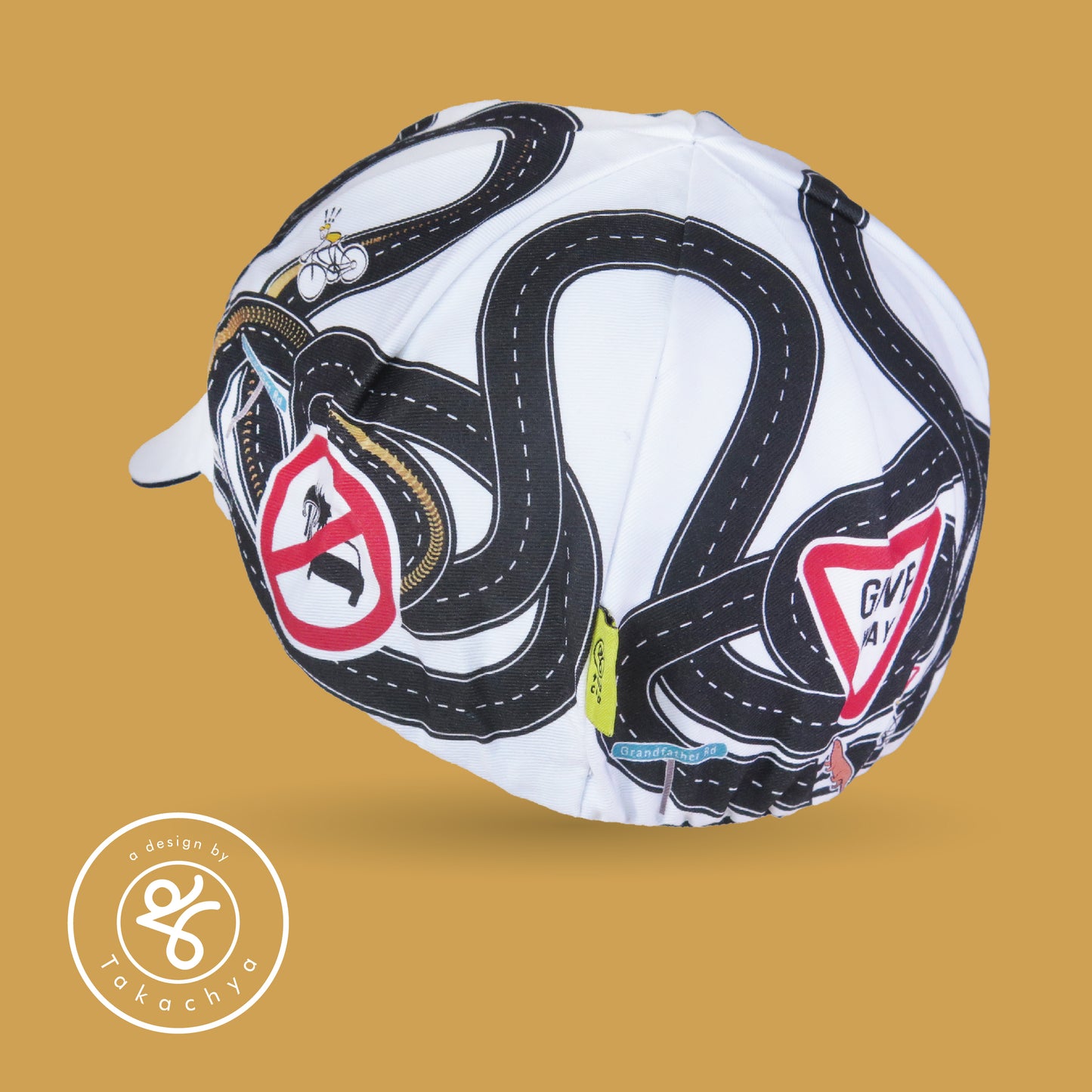 Not Your Grandfather Rd - A Design by Takachya Cycling Cap