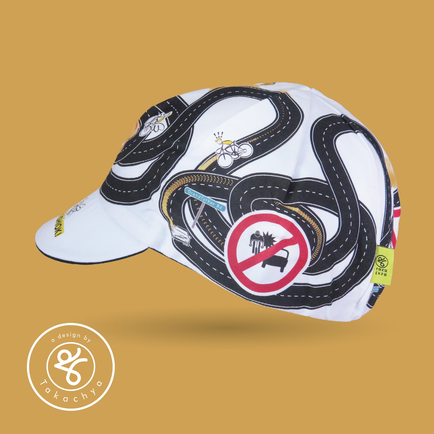 Not Your Grandfather Rd - A Design by Takachya Cycling Cap