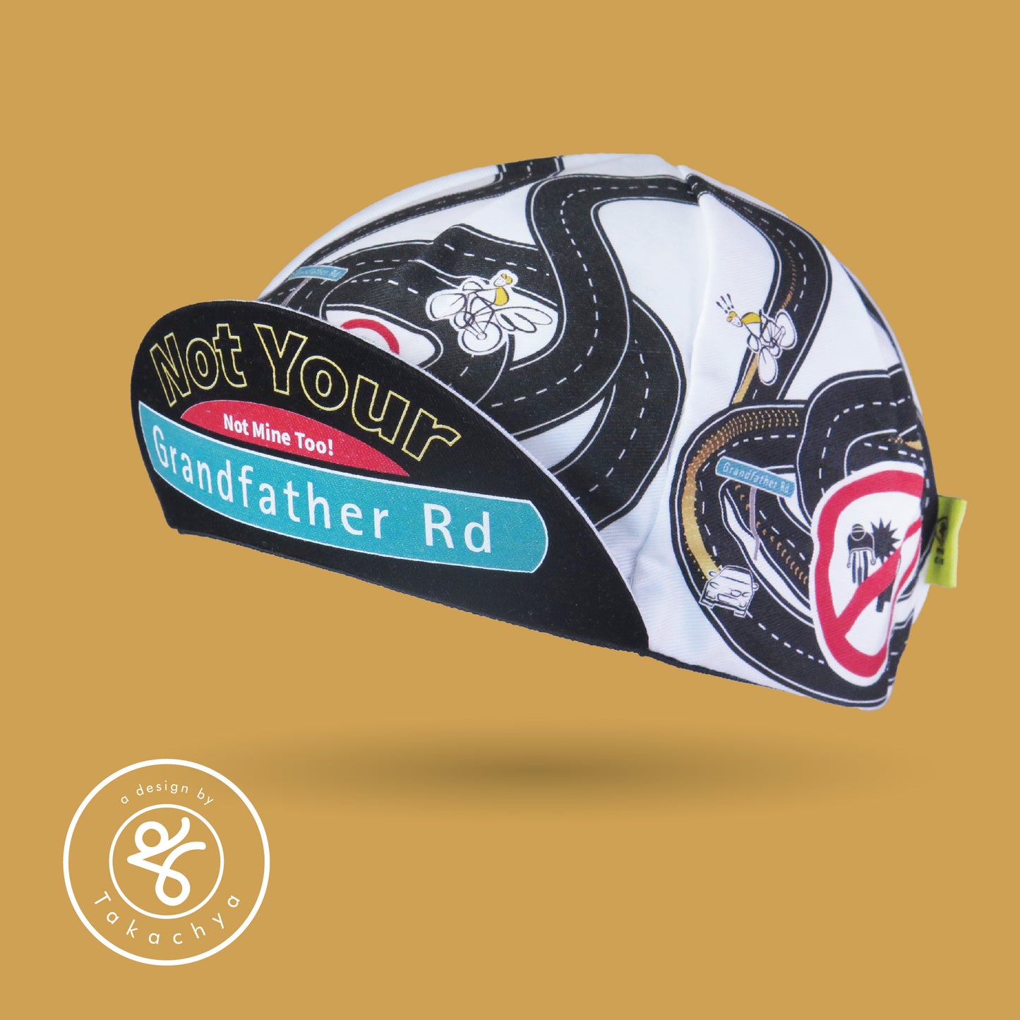 Not Your Grandfather Rd - A Design by Takachya Cycling Cap