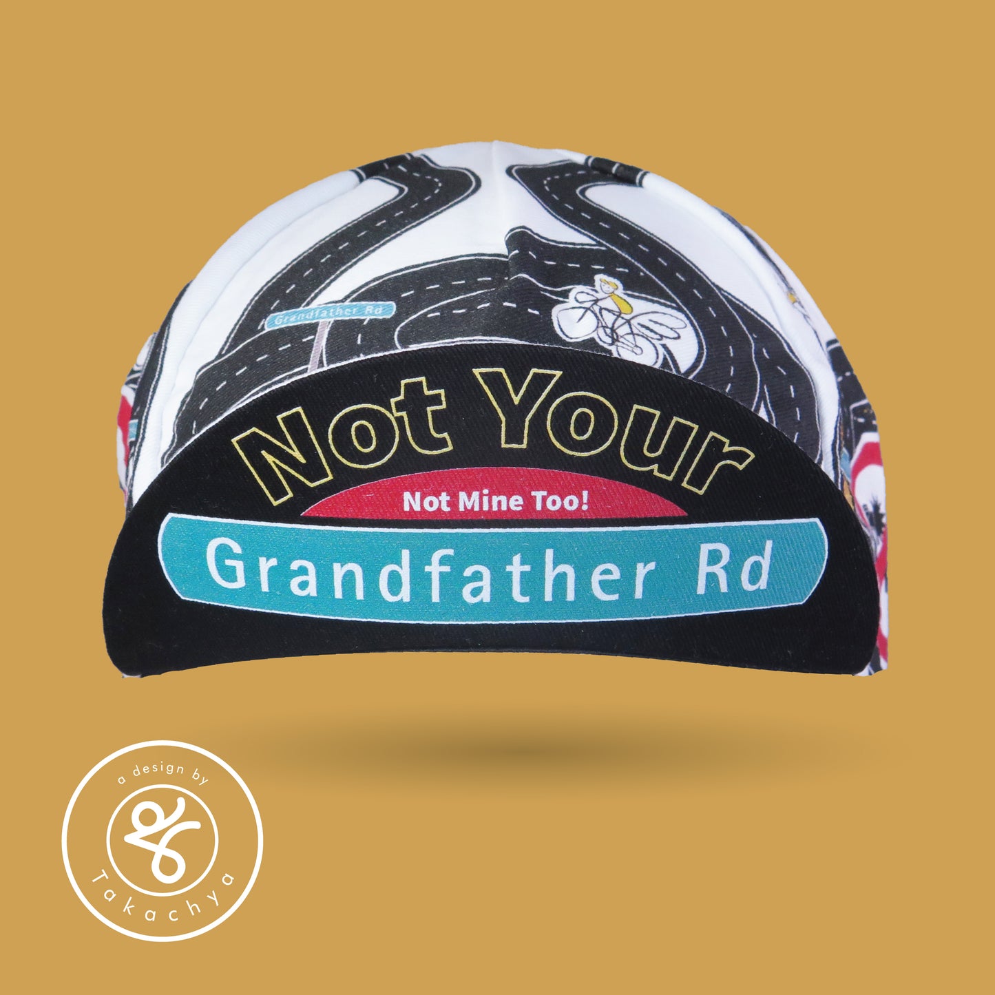 Not Your Grandfather Rd - A Design by Takachya Cycling Cap