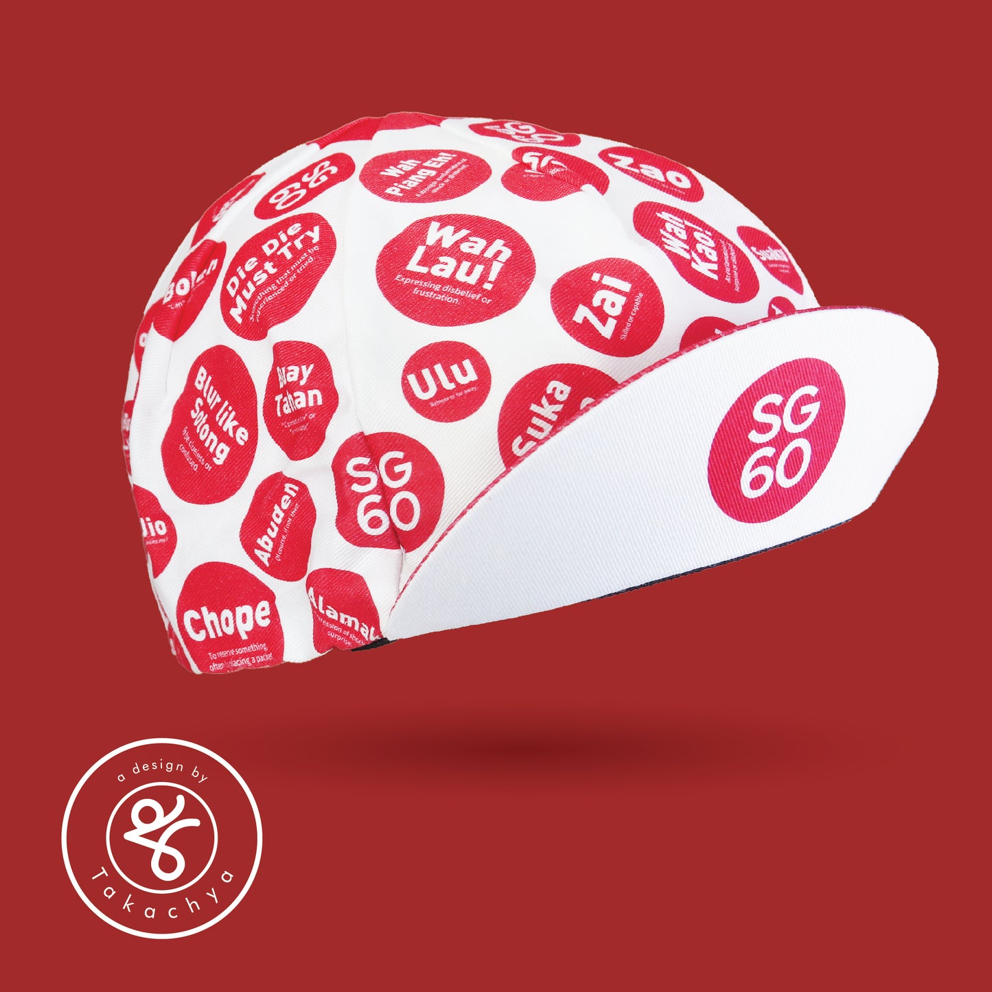 SG60 King of Singlish Takachya Cycling Cap