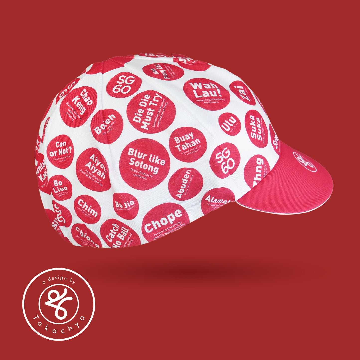 SG60 King of Singlish Takachya Cycling Cap