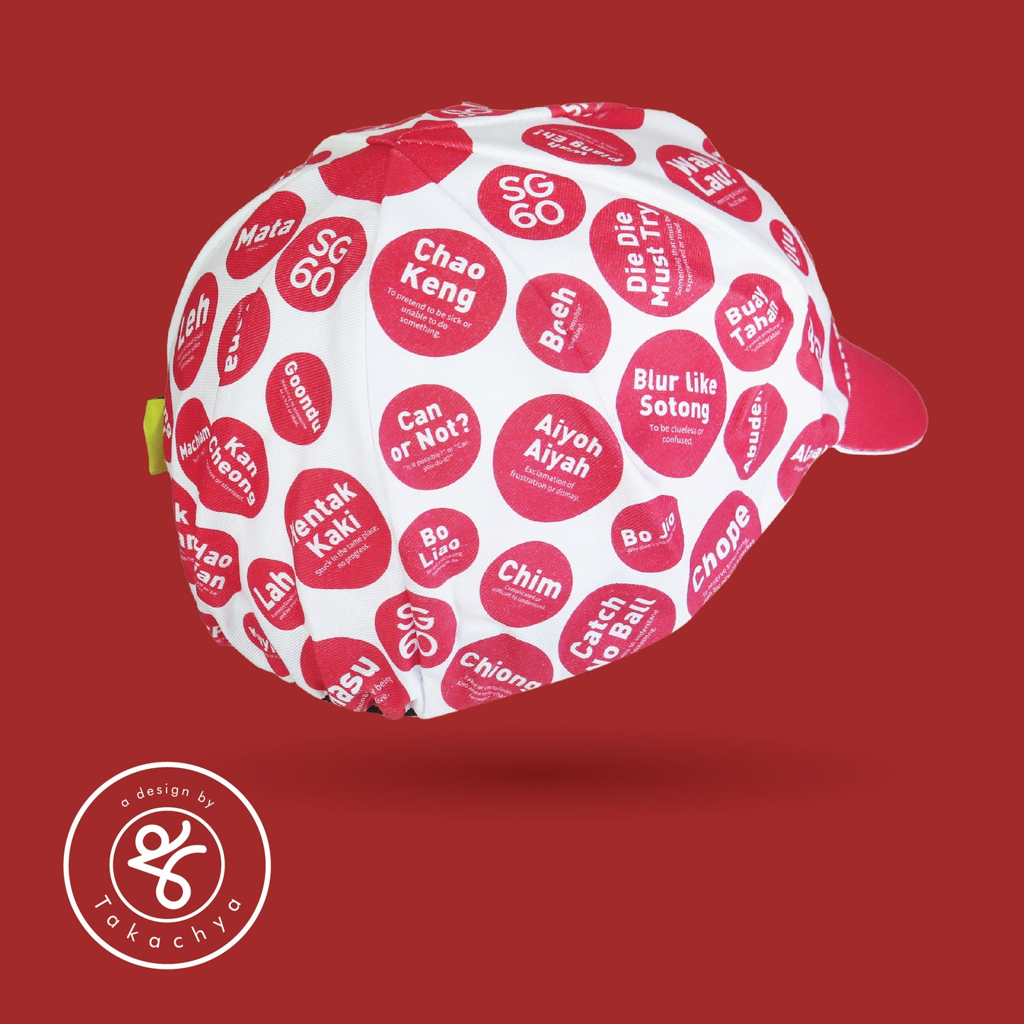 SG60 King of Singlish Takachya Cycling Cap