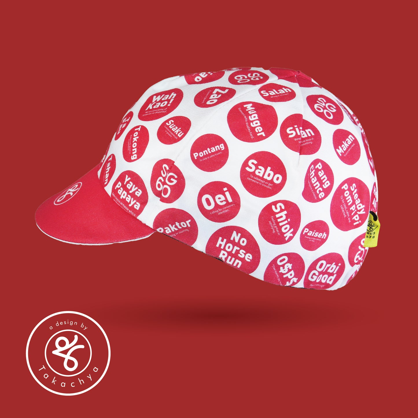SG60 King of Singlish Takachya Cycling Cap