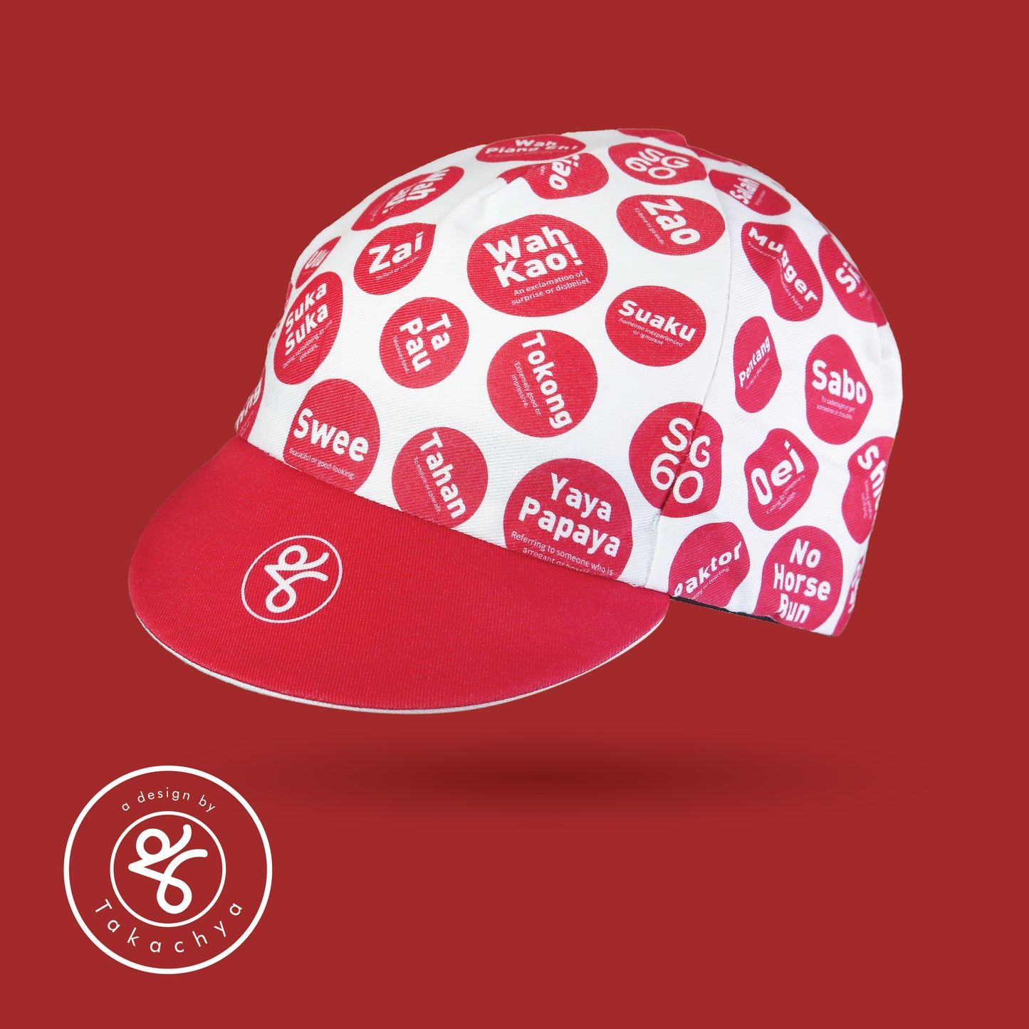 SG60 King of Singlish Takachya Cycling Cap
