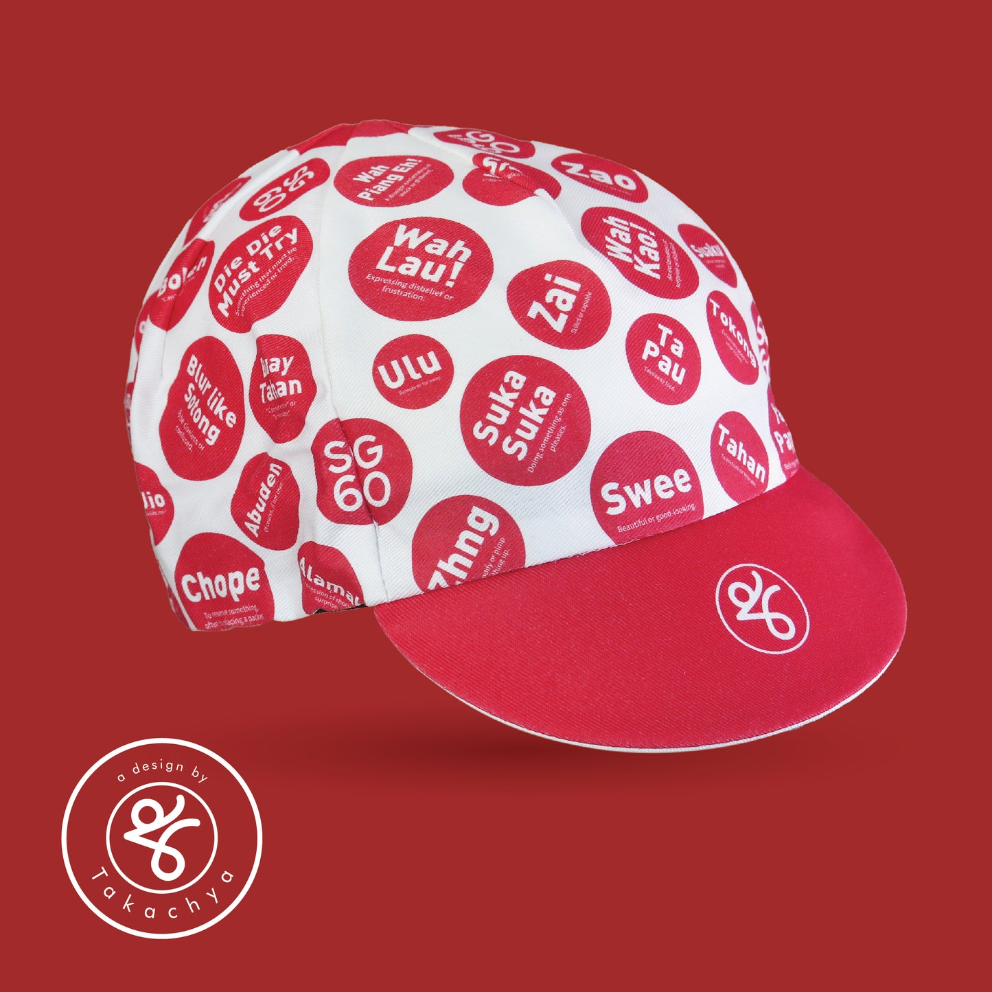 SG60 King of Singlish Takachya Cycling Cap