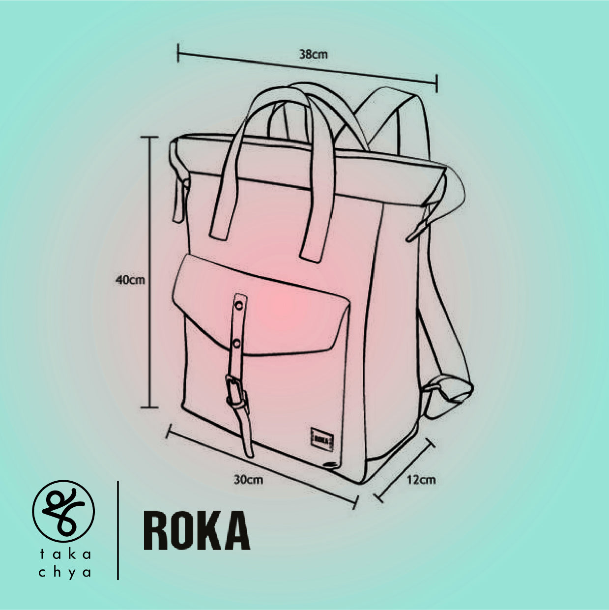 Roka Bantry C Stripe Medium Black