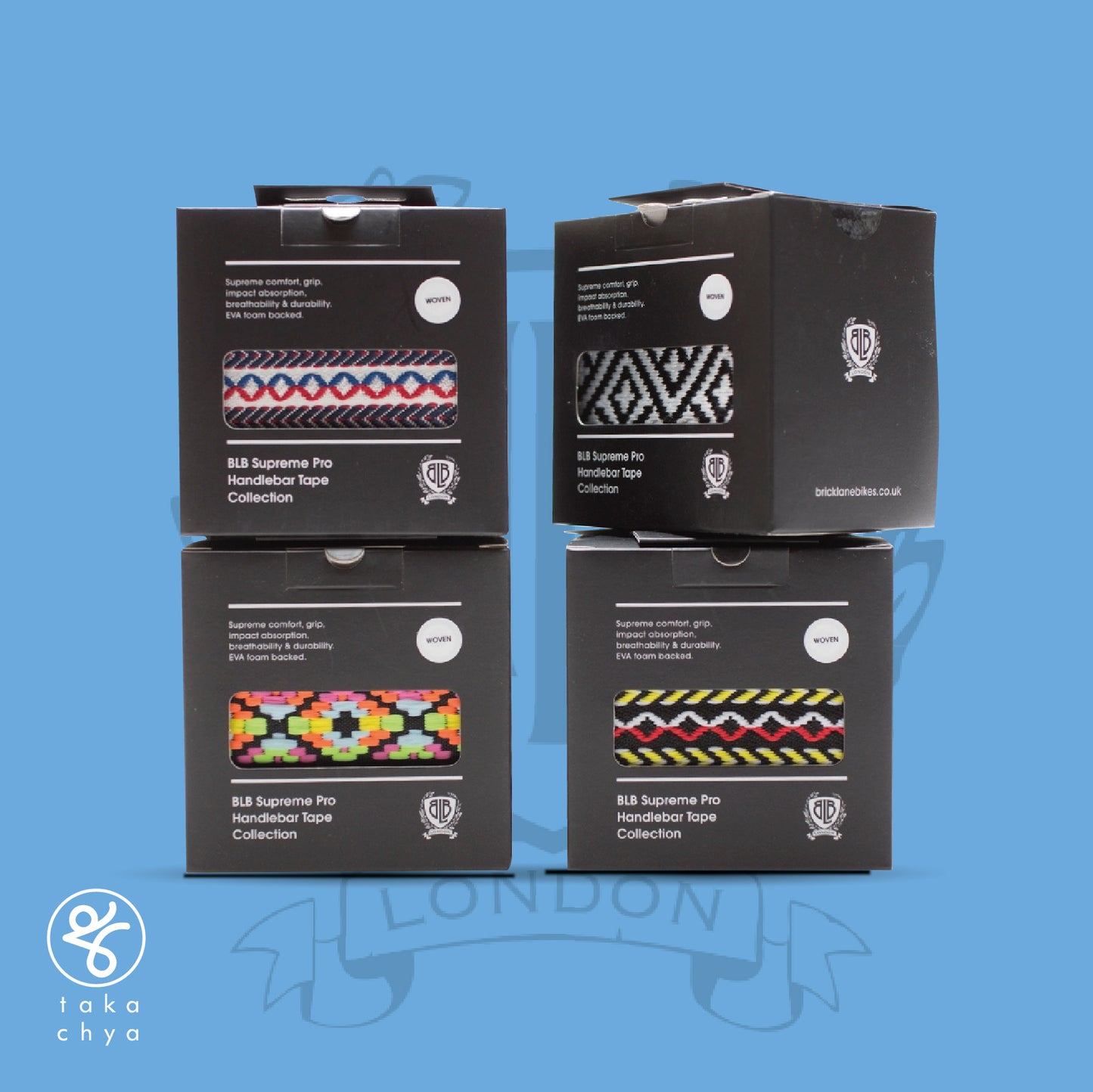 BLB Supreme Pro Woven Bar Tape Arrow Black Yellow