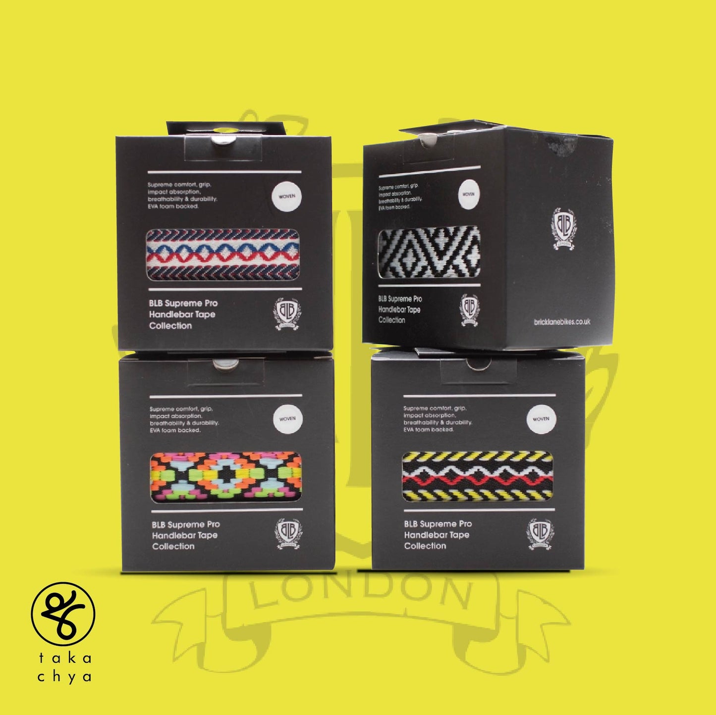 BLB Supreme Pro Woven Bar Tape Arrow White