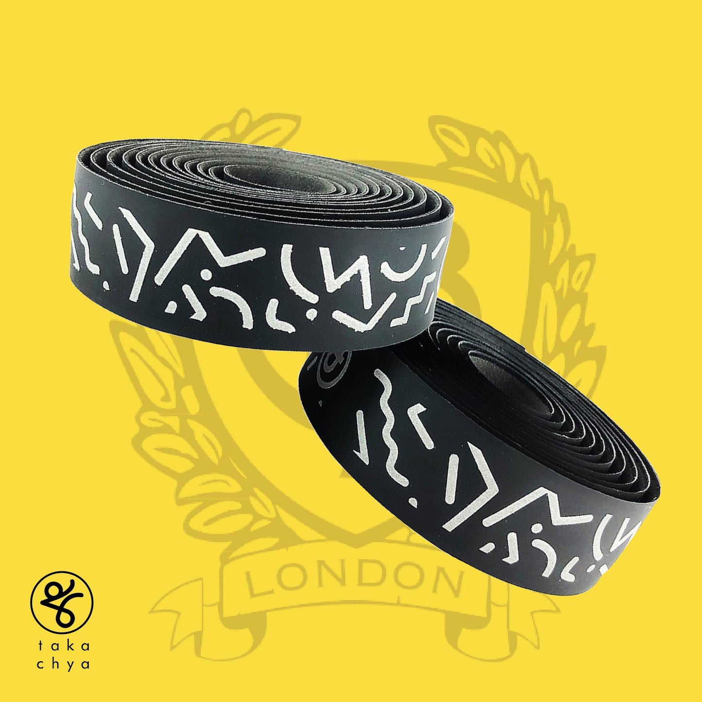 BLB Supreme Pro Reflective Bar Tape Black Zig Zag