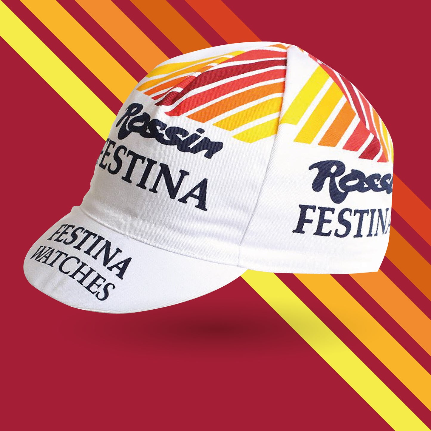 Vintage Cycling Cap - Rossin/Festina