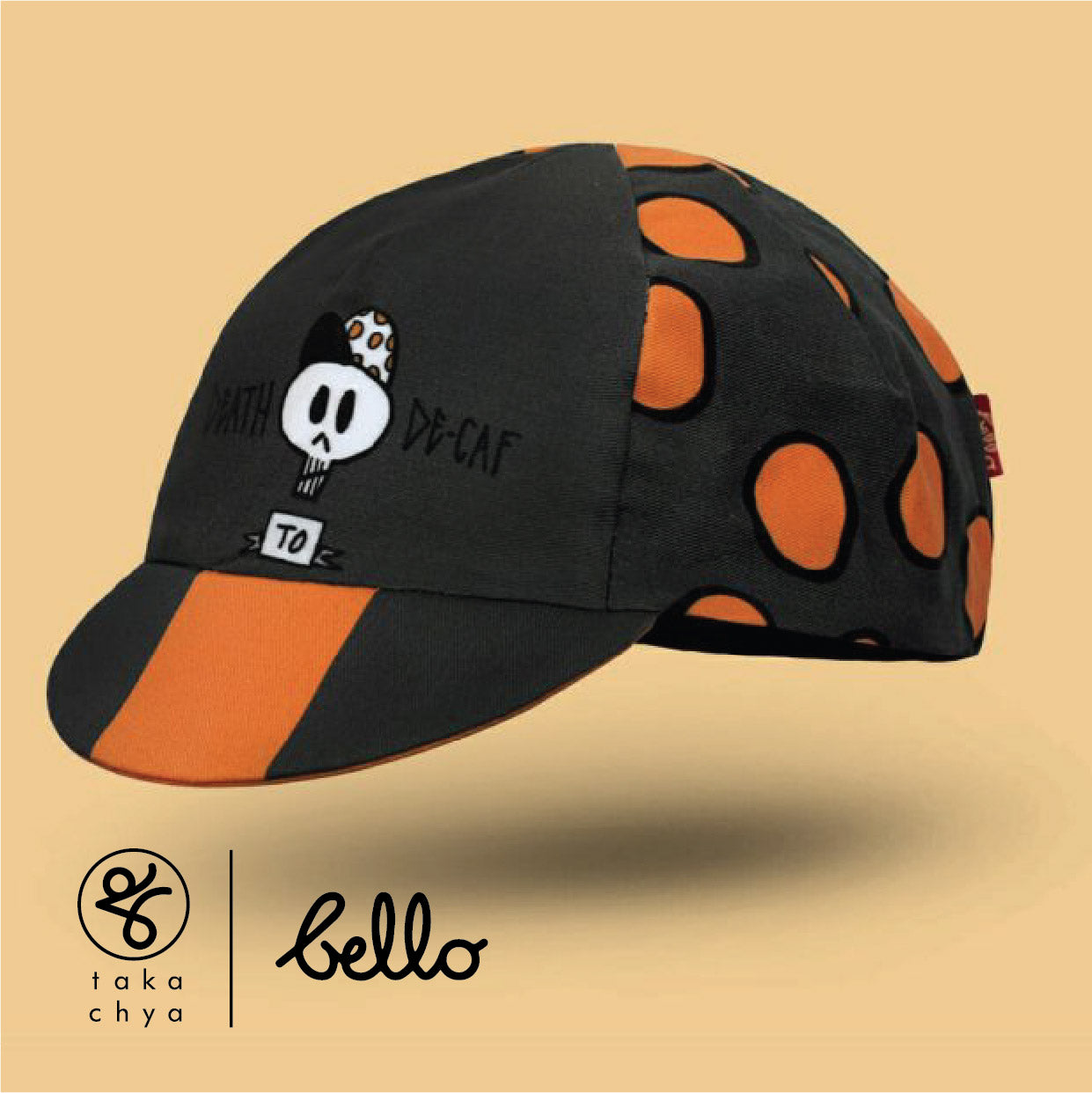 Death to Decaf - Bello Cyclist Designer Collaboration Cycling Cap