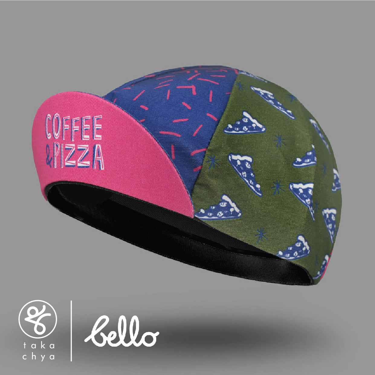 Coffee & Pizza - Bello Cyclist Designer Collaboration Cycling Cap