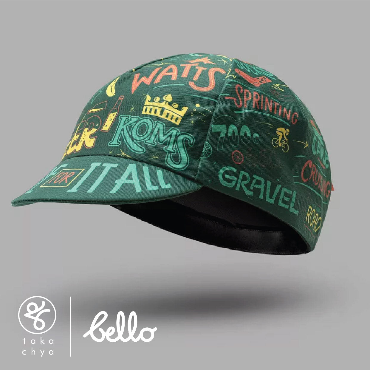 I Ride For It All by Jake Brewer - Bello Cyclist Designer Collaboration Cycling Cap