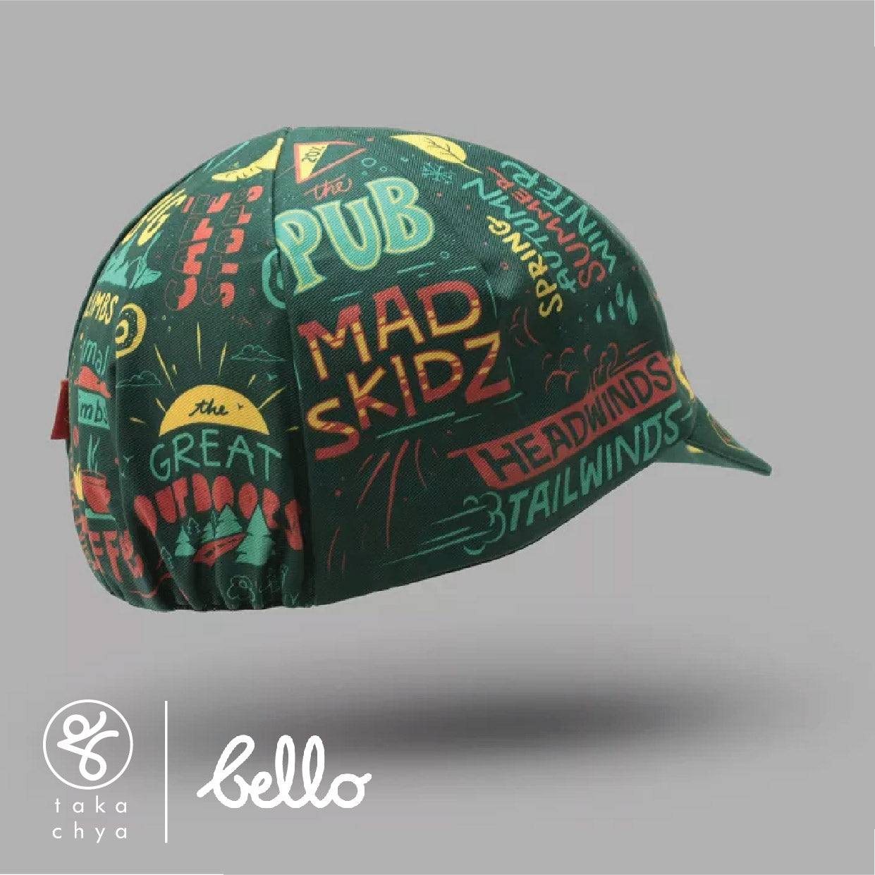 I Ride For It All by Jake Brewer - Bello Cyclist Designer Collaboration Cycling Cap