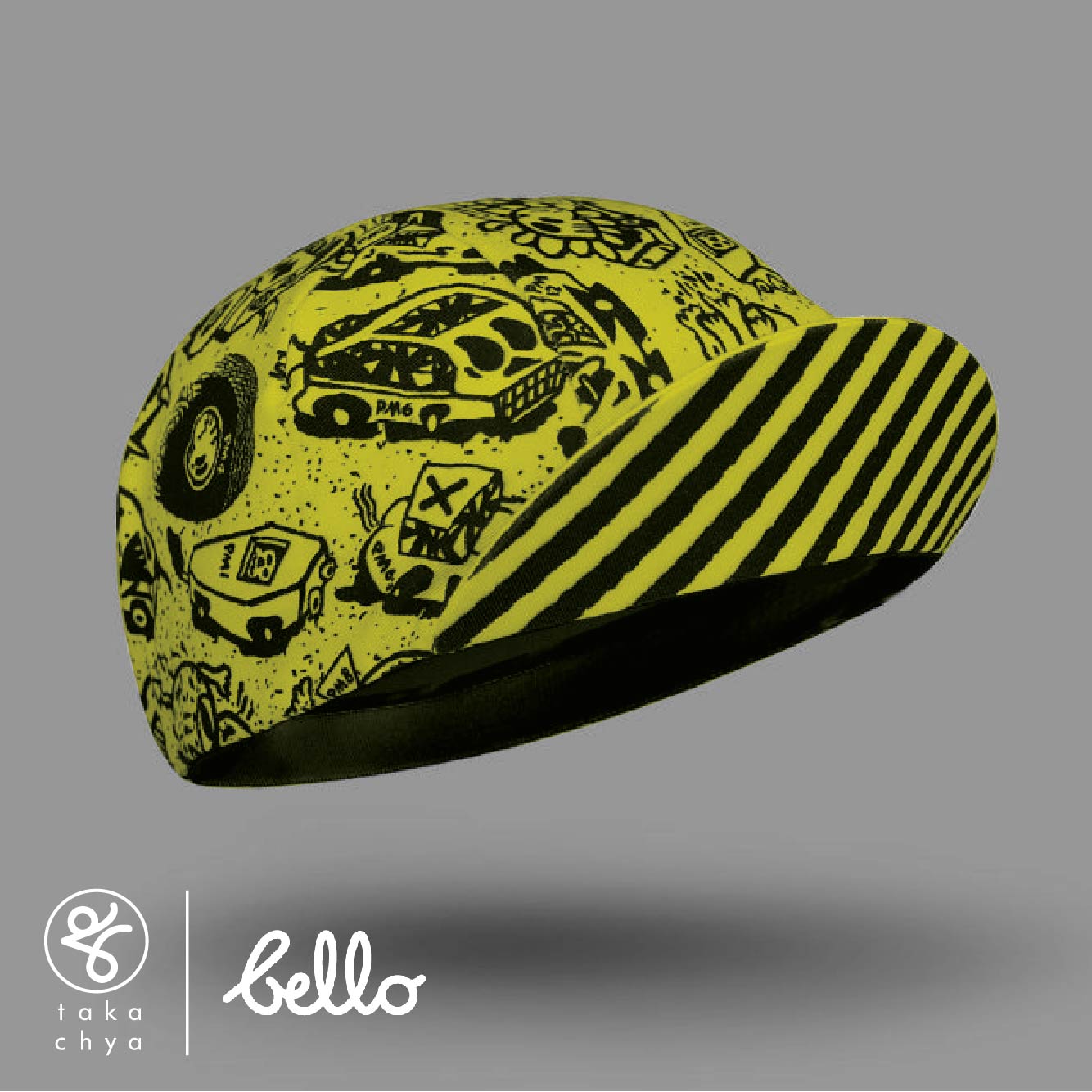 Jody Barton with AIR–INK® (6 COLORS) - Bello Cyclist Designer Collaboration Cycling Cap
