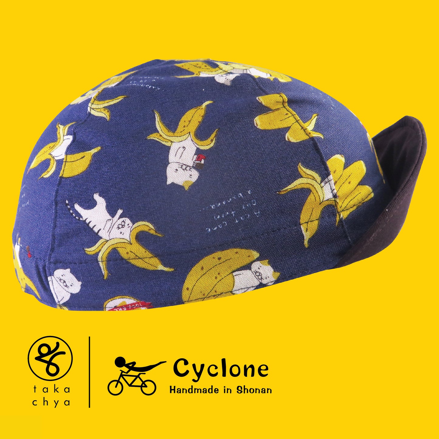 Bananyan Navy - Cyclone Chee Japanese Handmade Cycling Cap