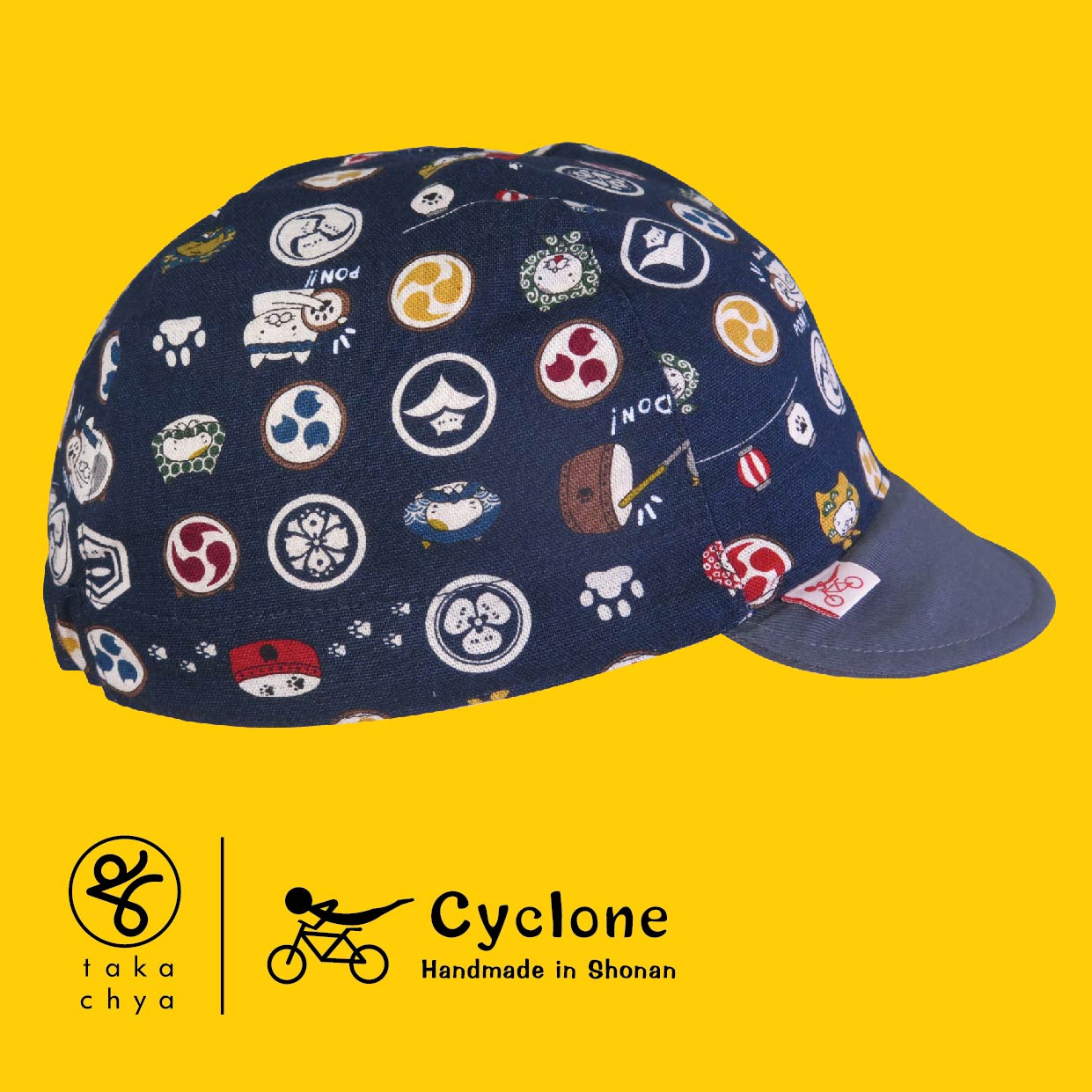 Festive Cat - Cyclone Chee Japanese Handmade Cycling Cap