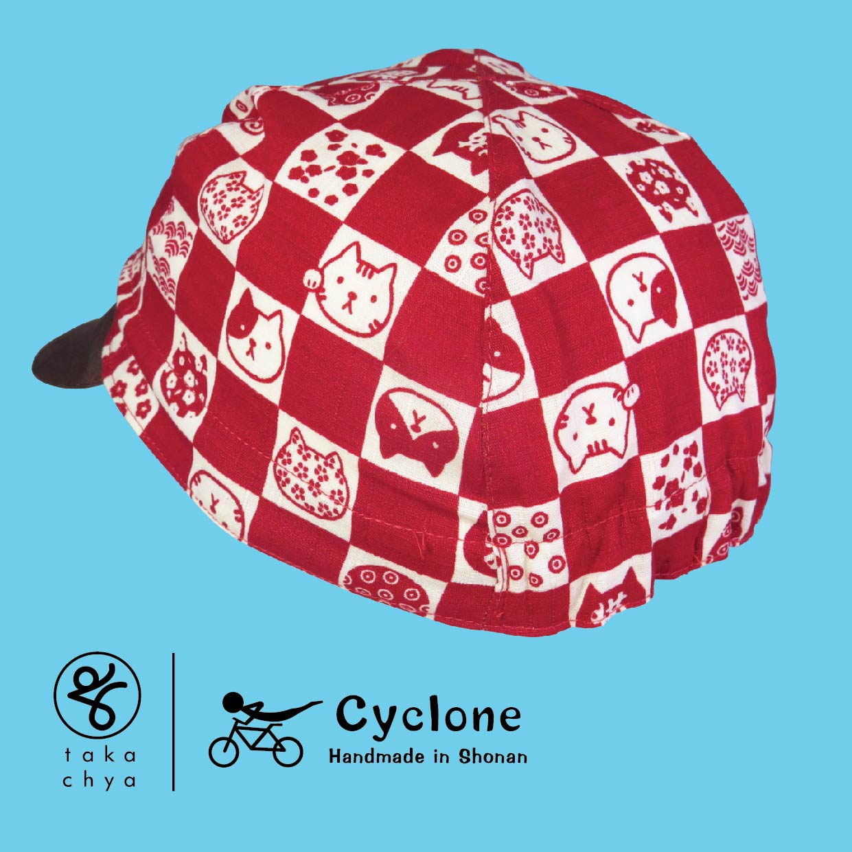 Red Cat - Cyclone Chee Japanese Handmade Cycling Cap