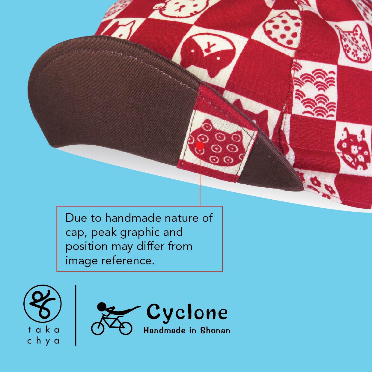 Red Cat - Cyclone Chee Japanese Handmade Cycling Cap