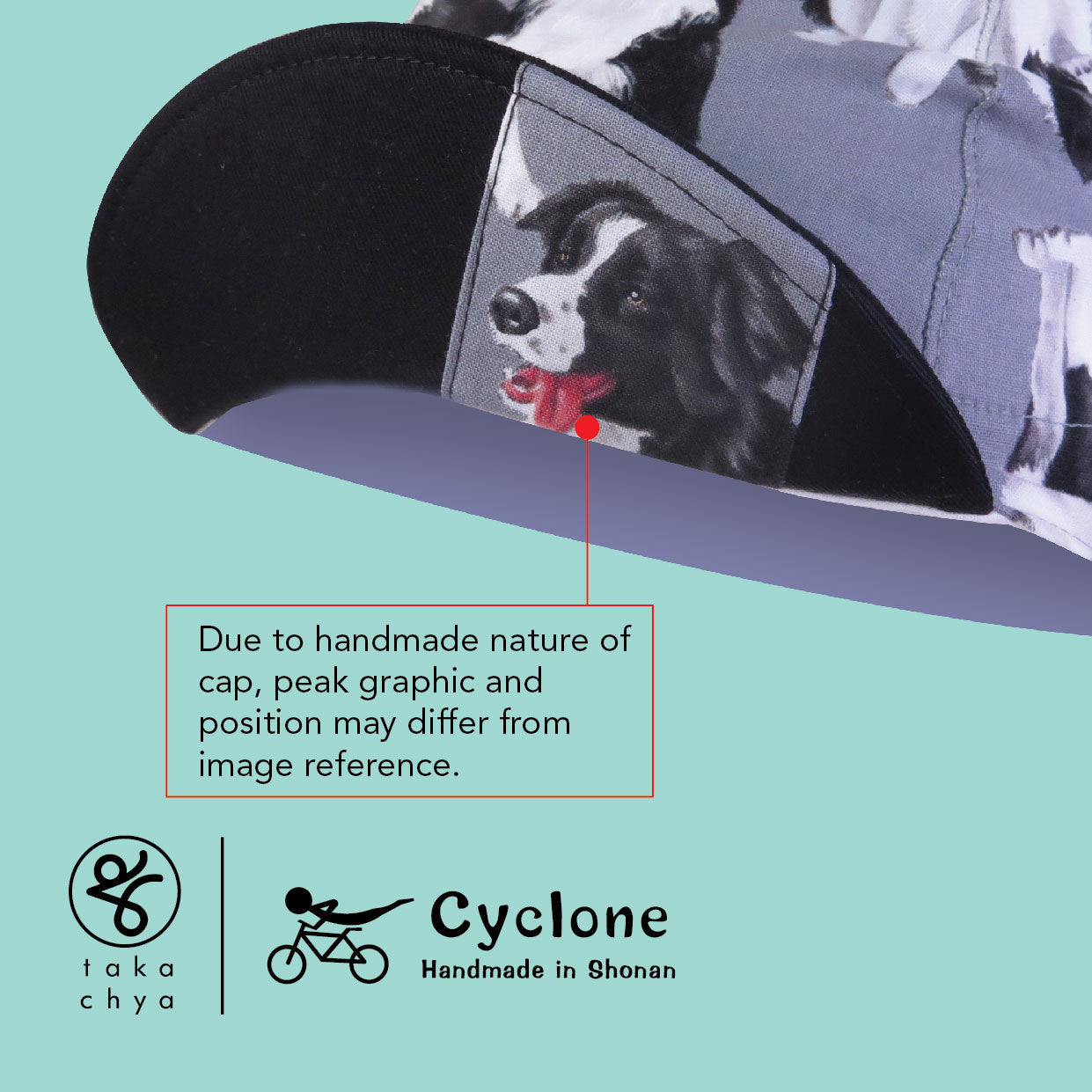 Real Border Collie - Cyclone Chee Japanese Handmade Cycling Cap