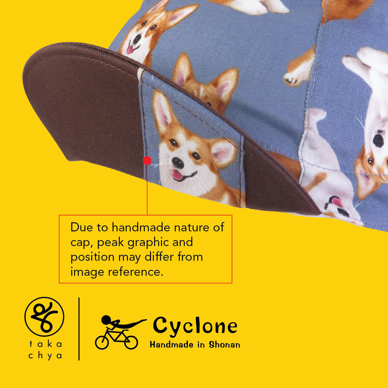 Real Corgi - Cyclone Chee Japanese Handmade Cycling Cap