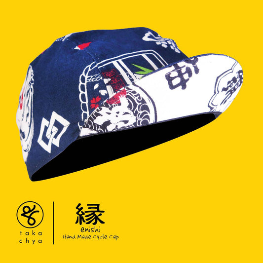 ENISHI 日本酒物語・紺 / NIHONSYU MONOGATARI・NAVY BLUE HANDMADE CYCLING CAP
