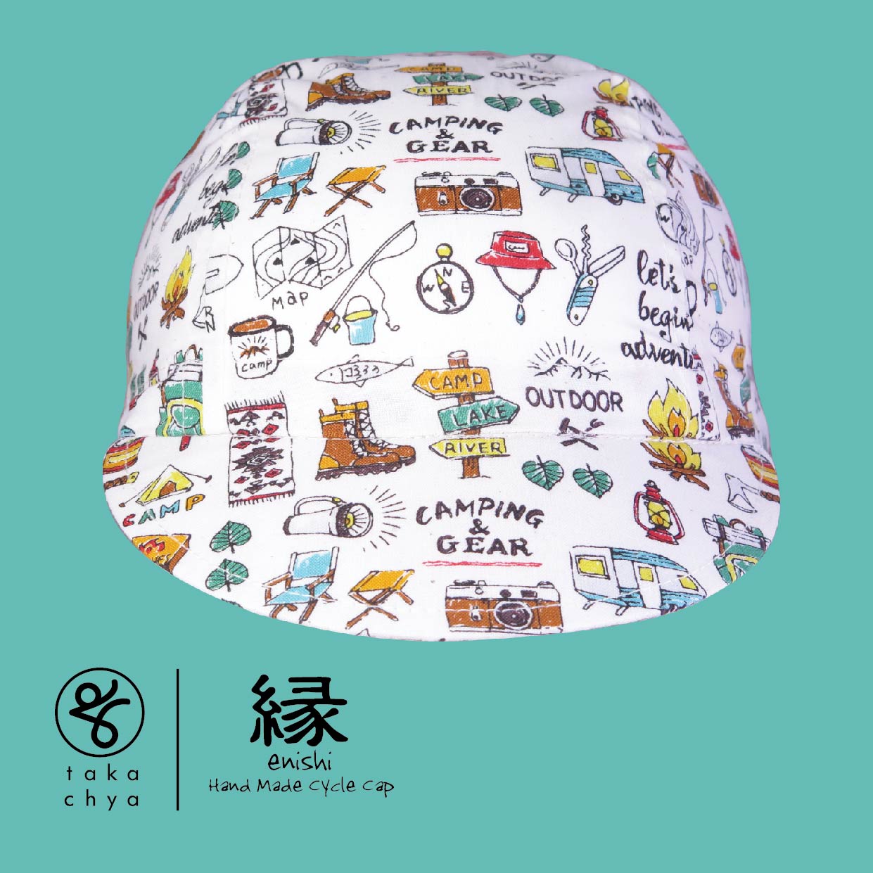 ENISHI OUTDOOR OFF-WHITE HANDMADE CYCLING CAP