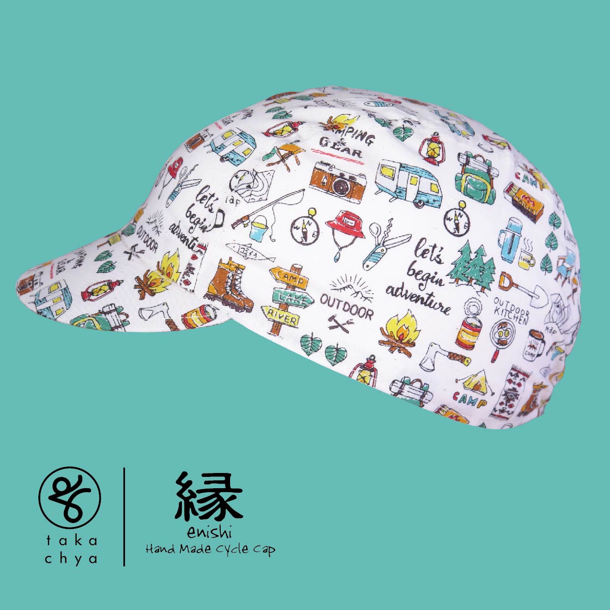ENISHI OUTDOOR OFF-WHITE HANDMADE CYCLING CAP