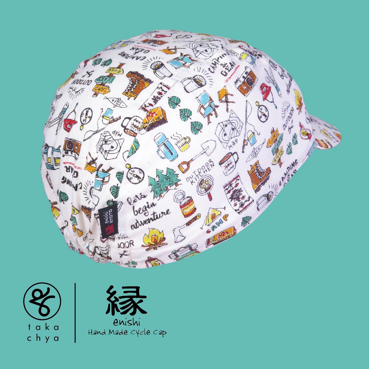 ENISHI OUTDOOR OFF-WHITE HANDMADE CYCLING CAP