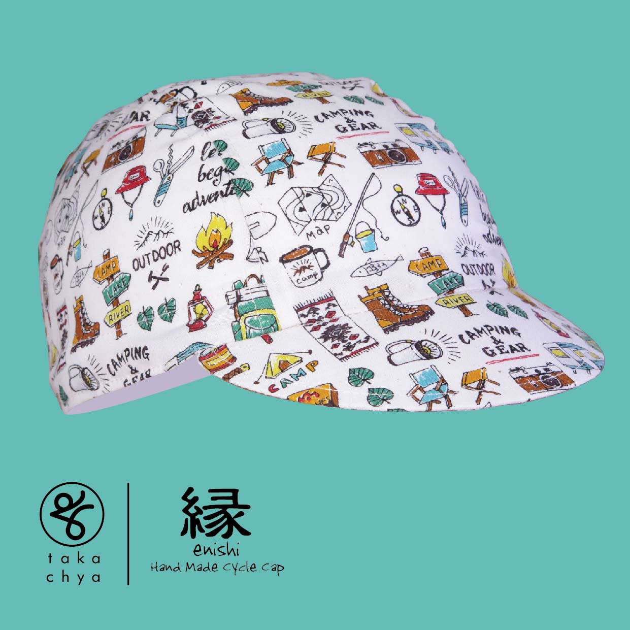 ENISHI OUTDOOR OFF-WHITE HANDMADE CYCLING CAP