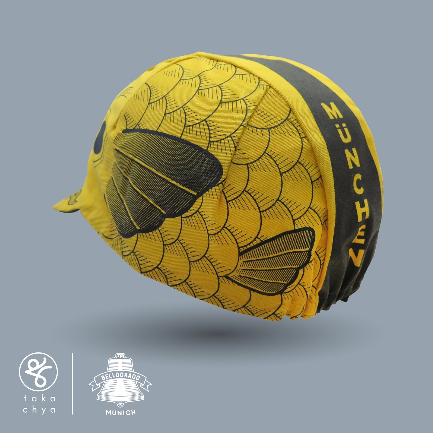 Belldorado Munchen x Koinobori Yellow Cycling Cap