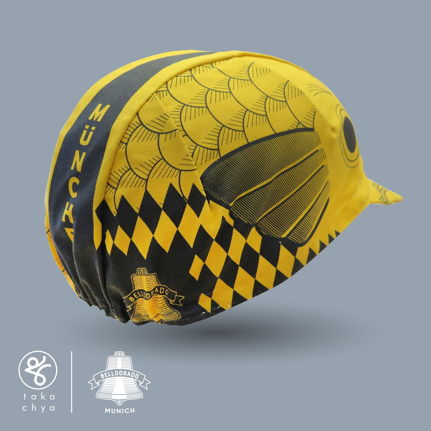 Belldorado Munchen x Koinobori Yellow Cycling Cap